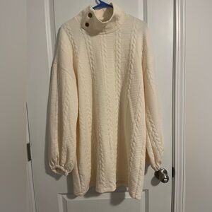 Sunday up White sweater dress